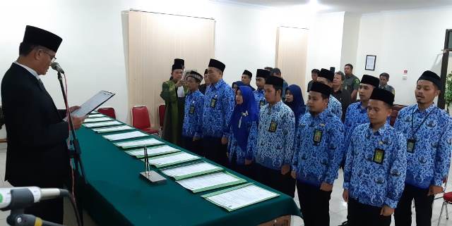 Pelantikan PNS Calon Hakim di PA Purbalingga