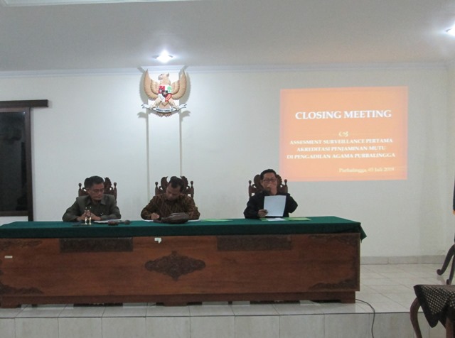 Pelaksanaan Assensment Surveillance Akreditasi Penjaminan Mutu (APM) PA Purbalingga