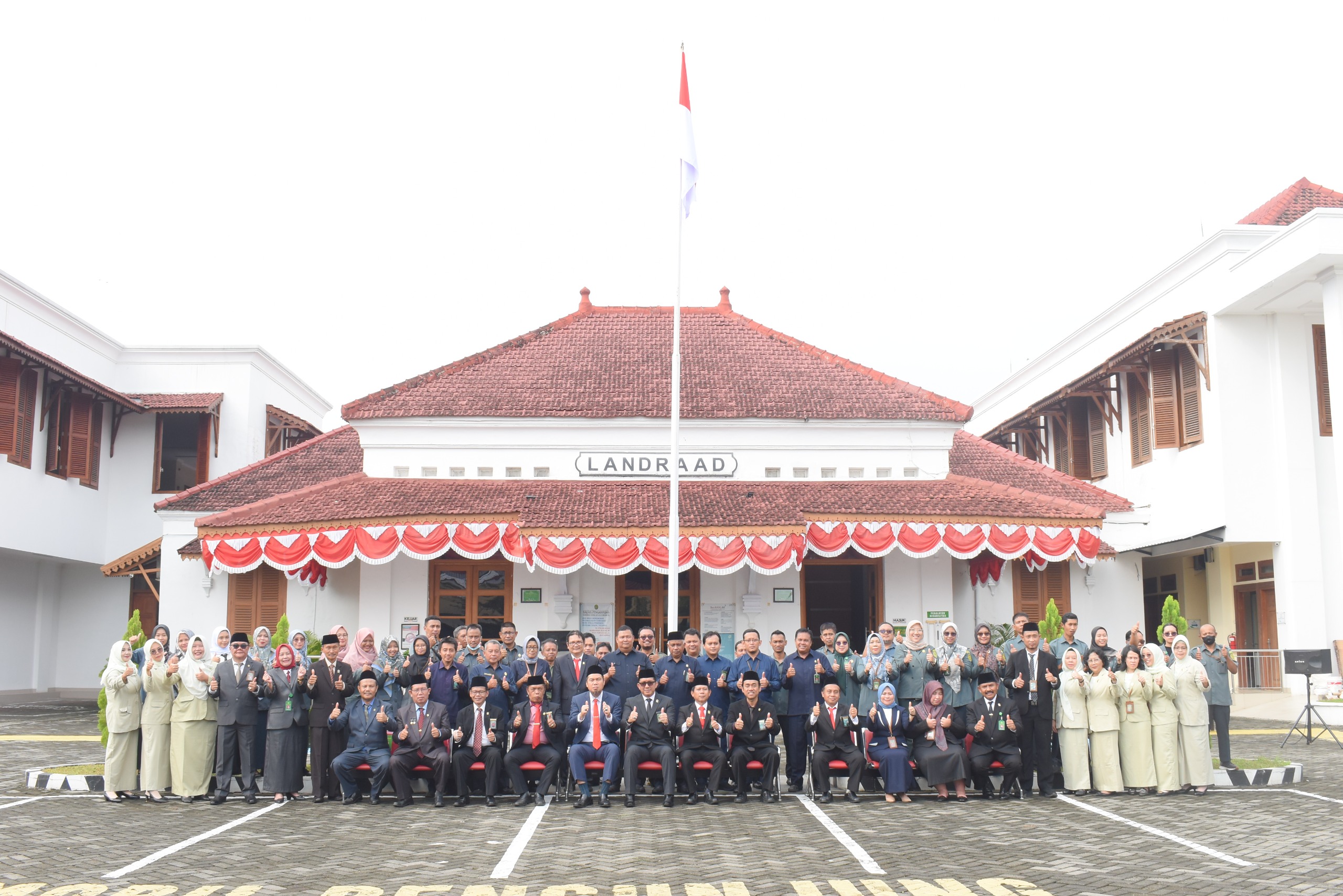 Upacara dan Potong Tumpeng dalam rangka HUT Mahkamah Agung RI ke-80 (20/08)