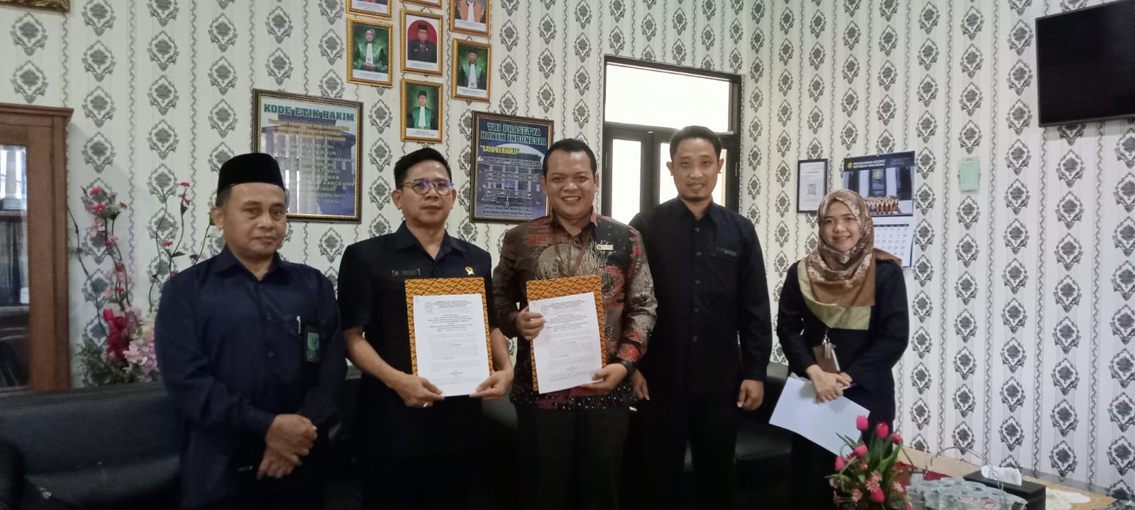 Penandatanganan Perjanjian Kerjasama Pos Bantuan Hukum dan PA Purbalingga 06/01